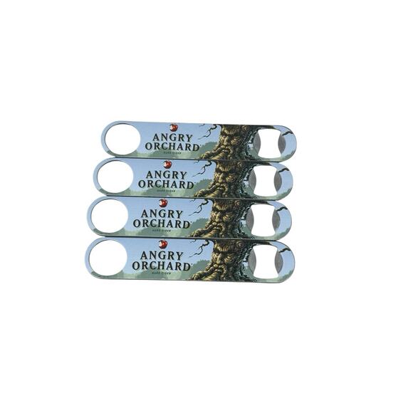 Angry Orchard Tree Hard Cider Bottle Opener Made in USA Lot Of 4 Branded Logo - Picture 2 of 2